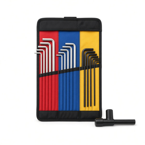 Healworld 27-piece long-arm hex key set with T-handle