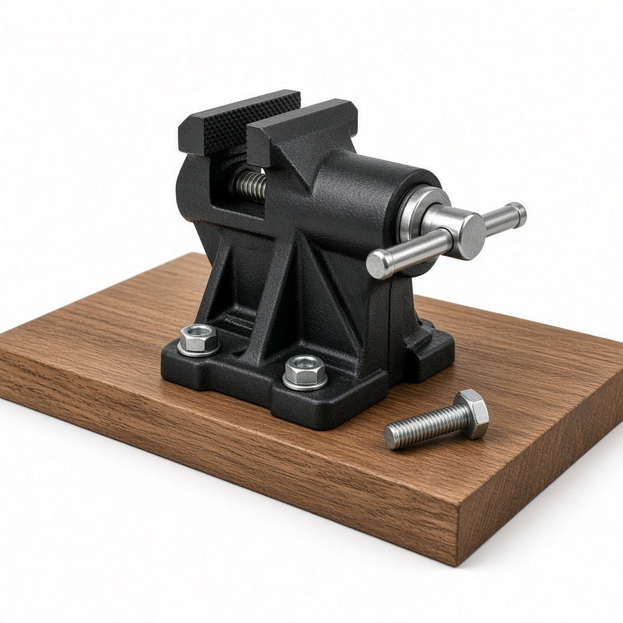 Healworld 3.3-in universal bench vise