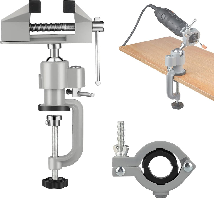 Healworld compact 3-in clamp-on vise