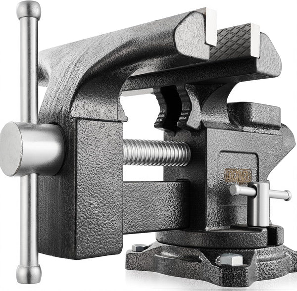 Healworld 6-in cast-iron bench vise