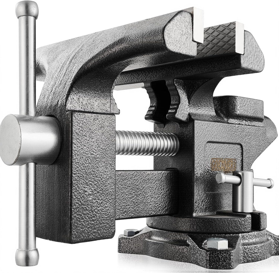 Healworld 6-in cast-iron bench vise